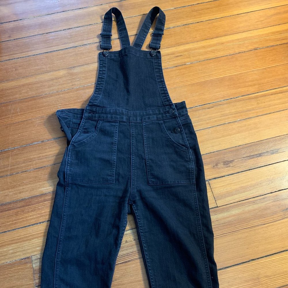 Madewell Overalls Black Denim size small